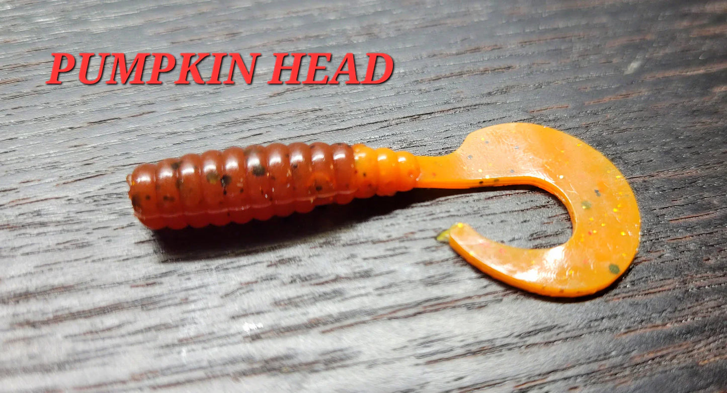 Curly Grub - Pumpkin Head