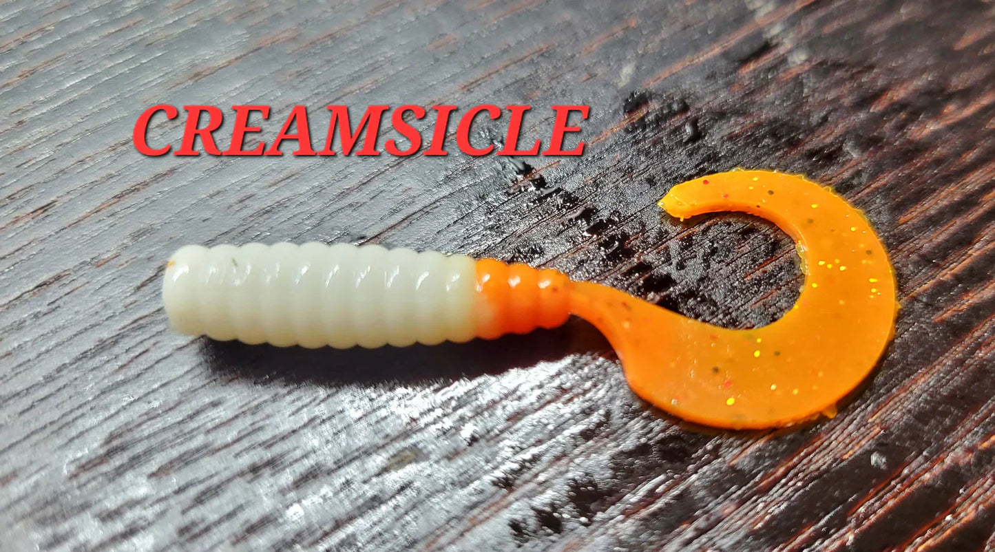 Curly Grub - Creamsicle