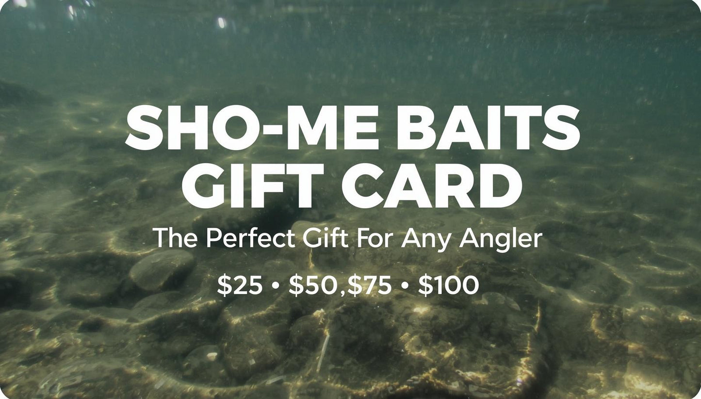 Sho-Me Baits Gift Card (Perfect Gift for Crappie & Bass Anglers)