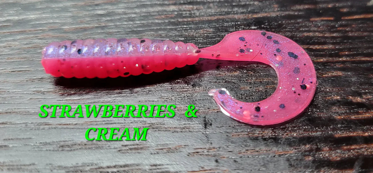 Curly Grub - Strawberries & Cream