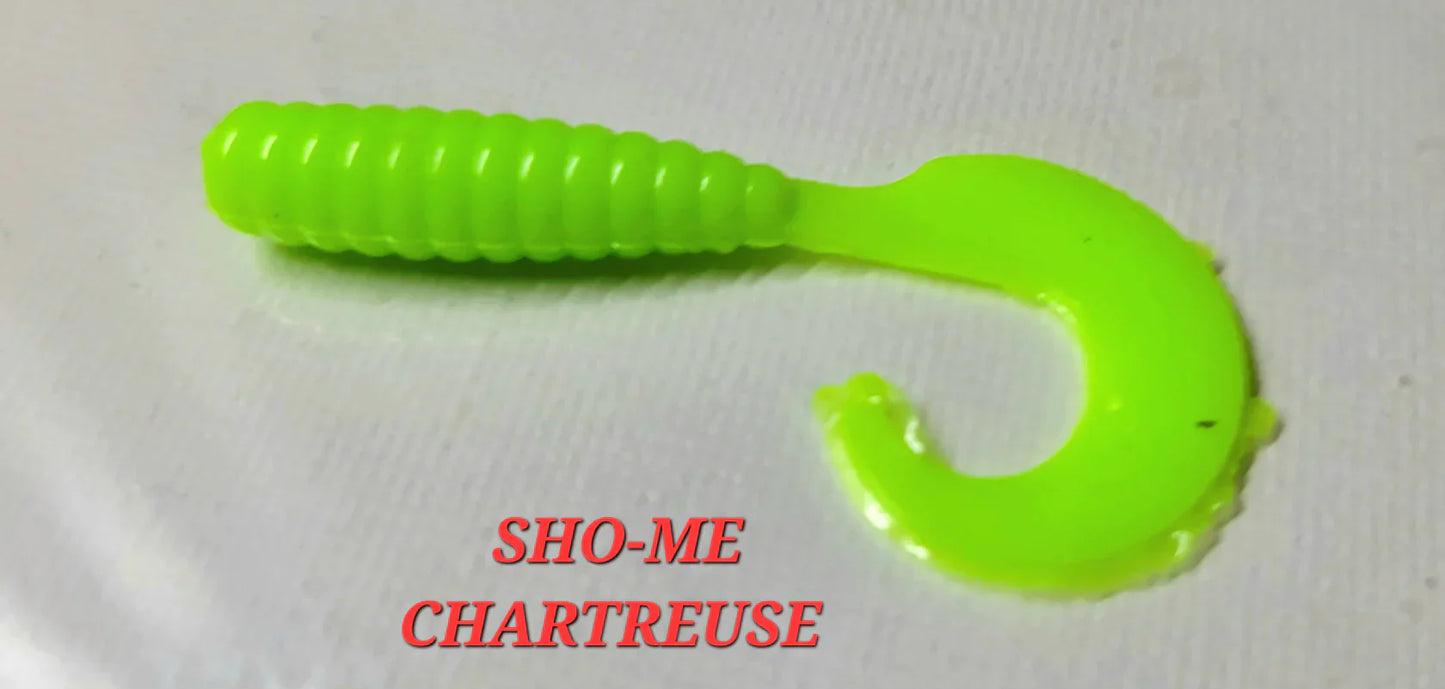 Curly Grub - Sho-Me Chartreuse