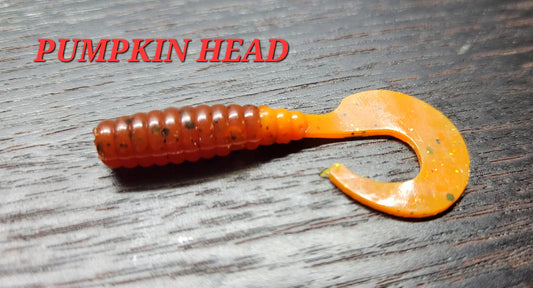 Curly Grub - Pumpkin Head