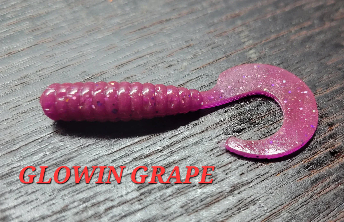 Curly Grub - Glowing Grape