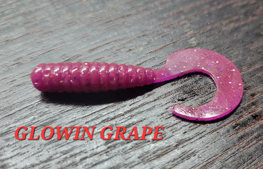 Curly Grub - Glowing Grape