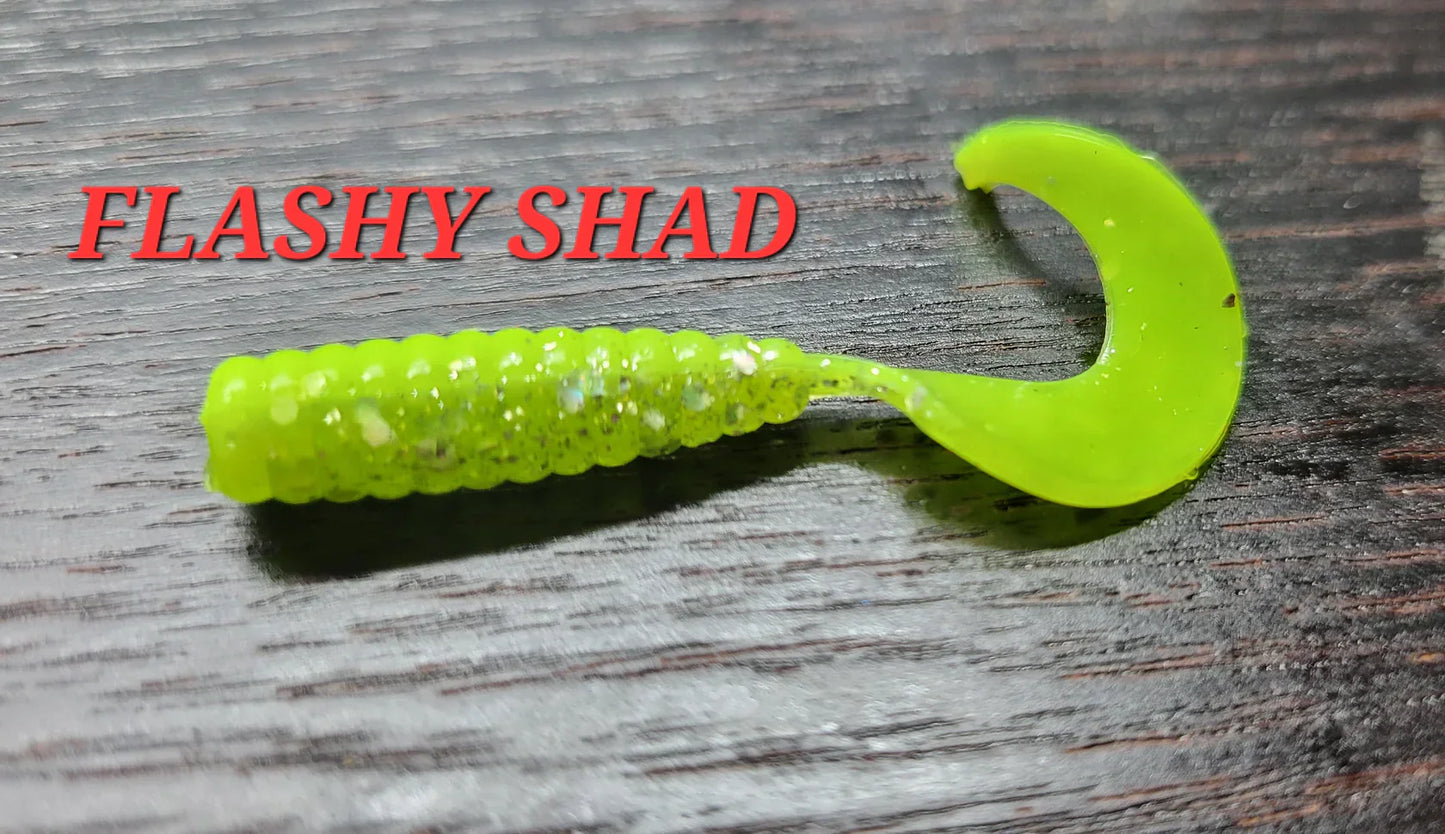 Curly Grub - Flashy Shad