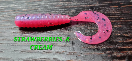 Curly Grub - Strawberries & Cream